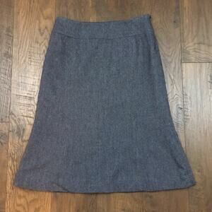 Ann Taylor Loft blue wool blend skirt